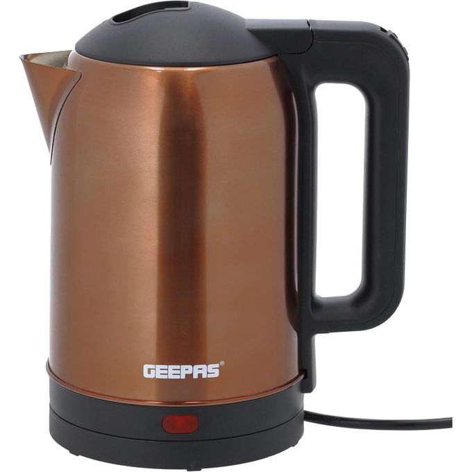 Geepas 1.8 Litres Stainless Steel Electric Kettle Boil Dry Protection and Automatic Cut-Off, Perfect for Boiling Water, Milk, Tea-Multi
