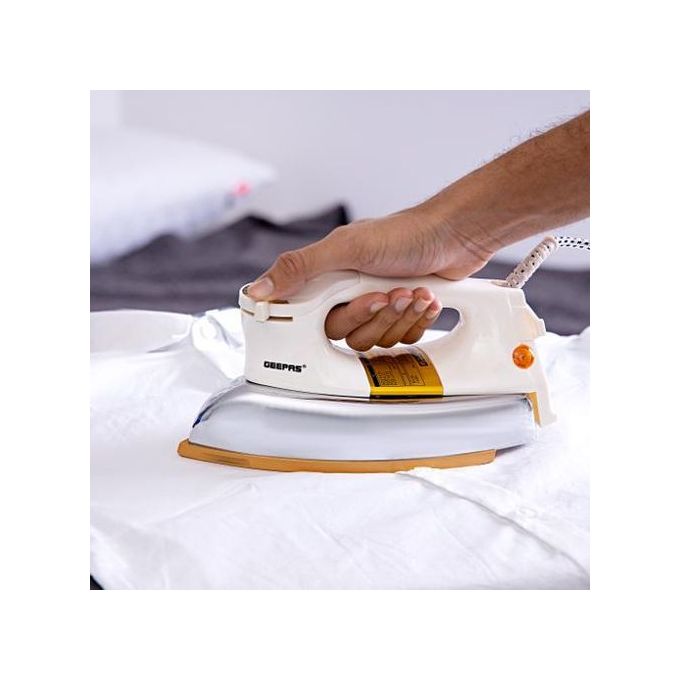 Geepas Electric Dry Iron Household Portable Handheld Iron 1200W Upgraded Temperature Control