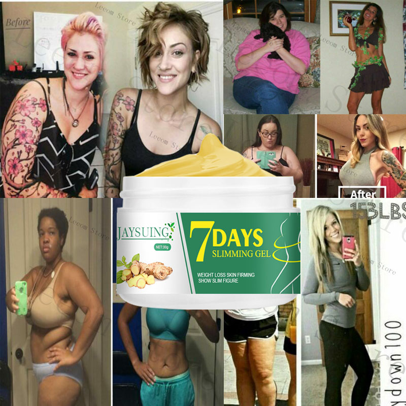 7 DAYS Ginger Slimming Cream Fast Weight Loss Removal Leg Waist Cellulite Fat Burning Massage Cream