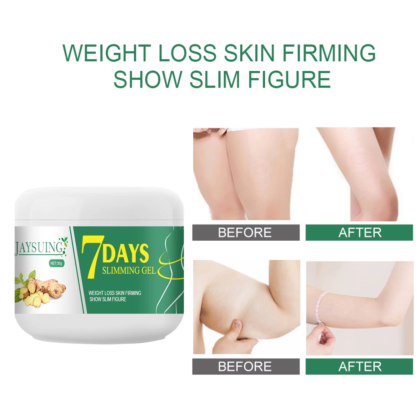 7 DAYS Ginger Slimming Cream Fast Weight Loss Removal Leg Waist Cellulite Fat Burning Massage Cream