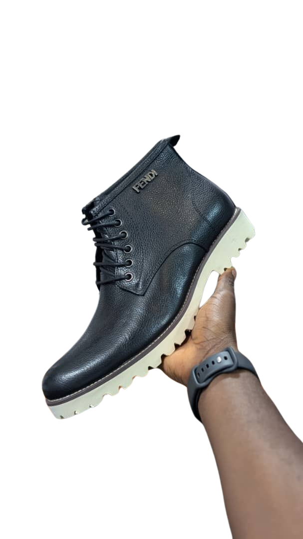 Fendi Leather Men's Boot Shoe (Original)