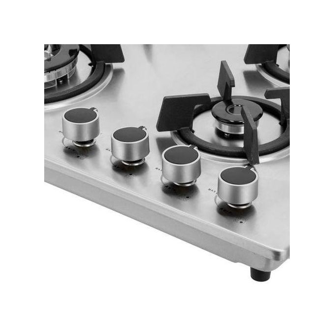 Geepas 2-in-1 Built-in Gas Hob, Stainless Steel