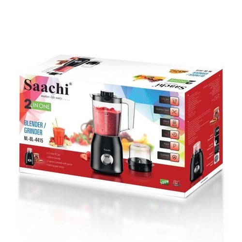 Saachi 2-in-1 Blender And Grinder – NL-BL-4415 (300W) – Black (1YR WRTY)