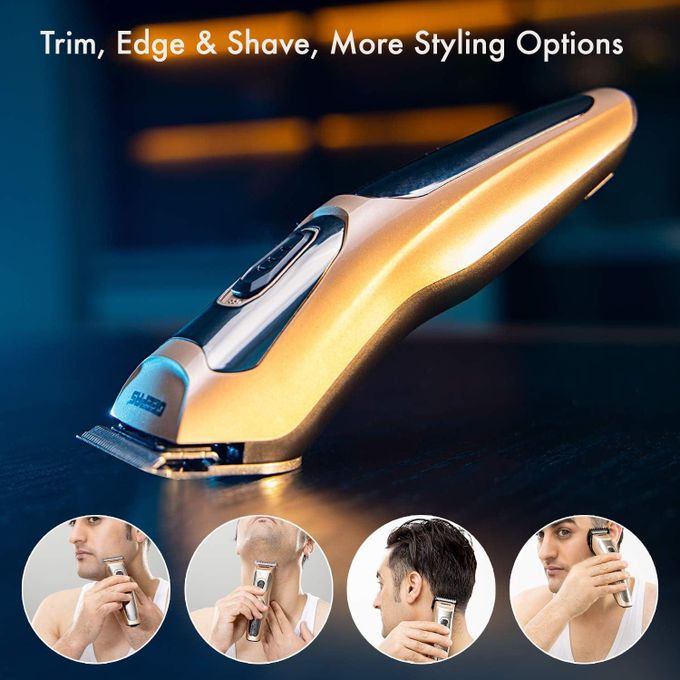 Geepas Rechargeable Hair Clipper Precise Beard Styler With Fine Steel Head