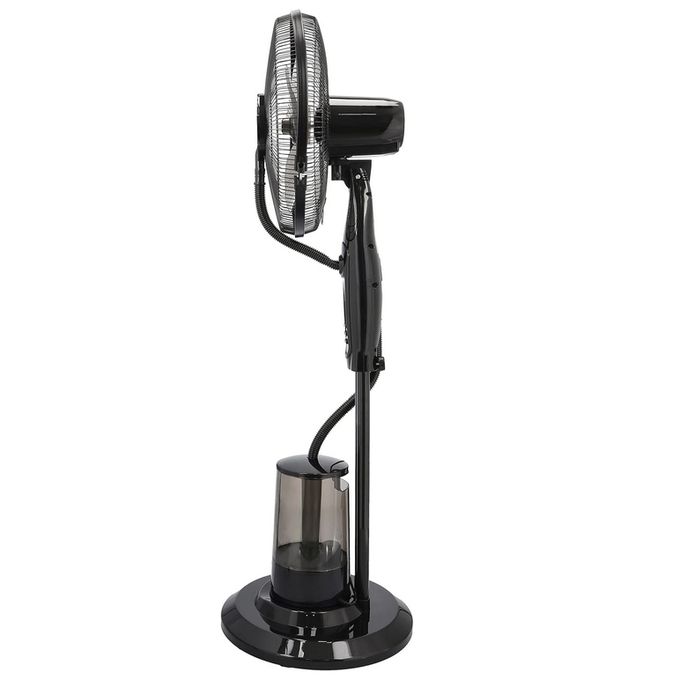 Geepas 16" Mist Fan with Remote Control,3 Speed, Oscillation & Tilt Function Timer Transparent Water Tank LCD Display Home Office Use