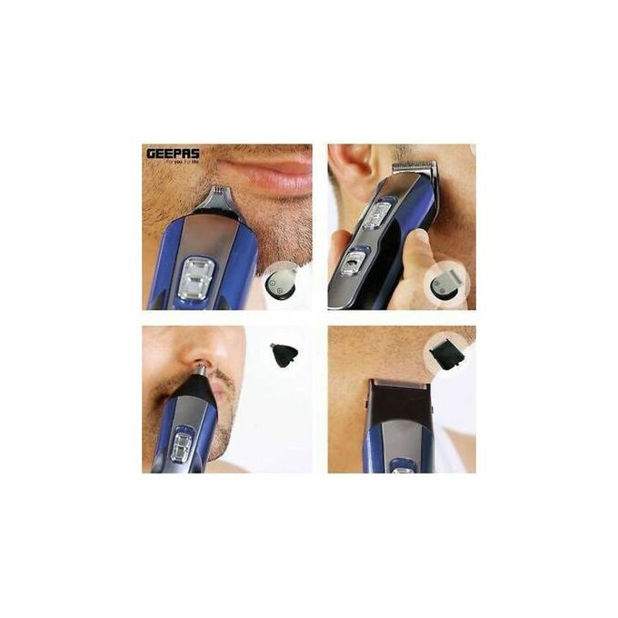 Geepas Rechargable 11 in 1 Cordless Hair Clipper Beard Trimmer Shaver Machine