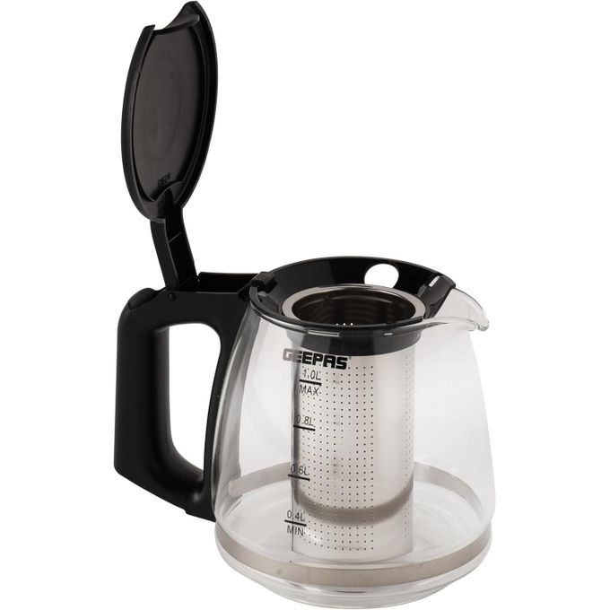 Geepas 2 IN 1 Unique Hot Tea Pot And Cordless Electric Tea Maker