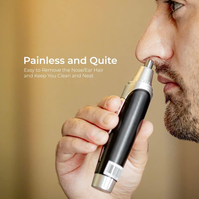 Geepas Nose & Ear Hair Trimmer Professional Small Compact Nasal Nostril Hair Clippers