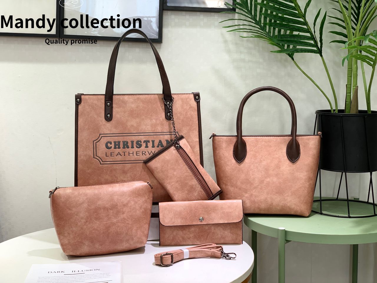 Mandy Collections 5 In 1 Handbags Classy