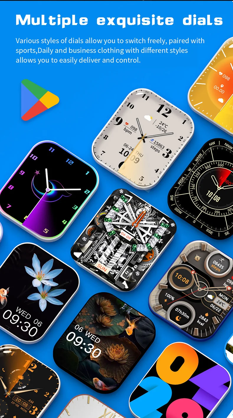 Hot Deal Smartwatch Z85 Max Wireless Charging 3 Different Straps NFC Games Smart Watch