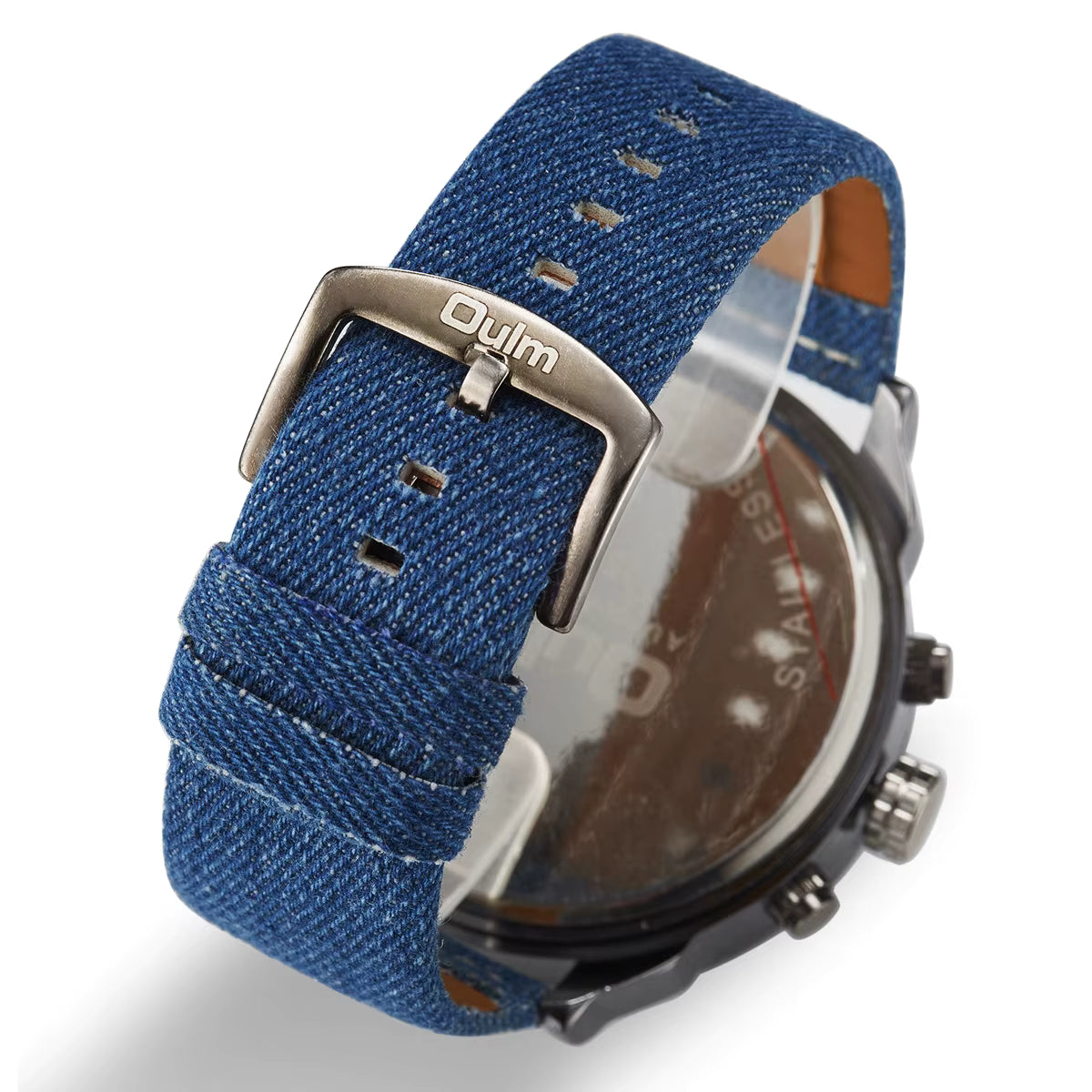 OULM 3548 Luxury Dual Time Zone Quartz Watch – Bold, Powerful & Stylish big in size