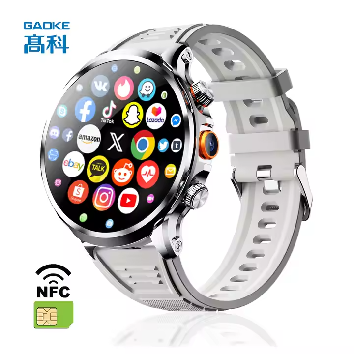 GAOKE H18 Google Smart Watch Mujer Men Ladies Smartwatch Com Android With SIM Card Smart Watch NFC Payment