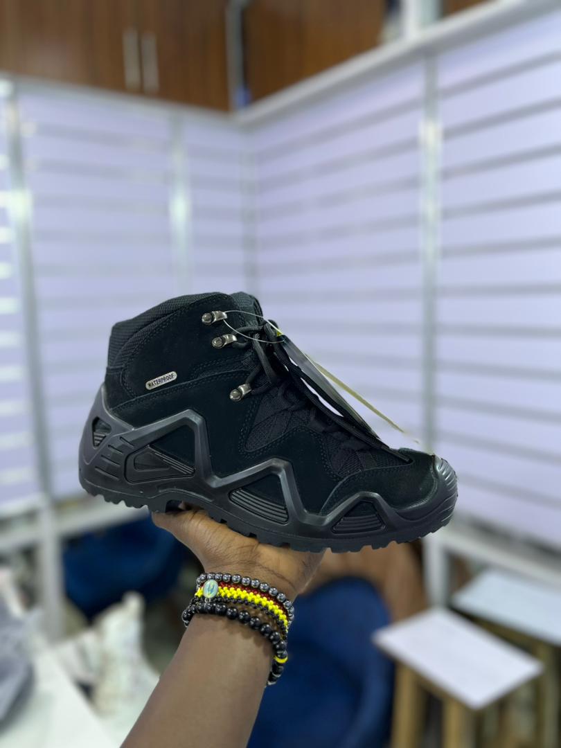 Waterproof Genuine Leather Middle Top Combat Mens Tactical Boots