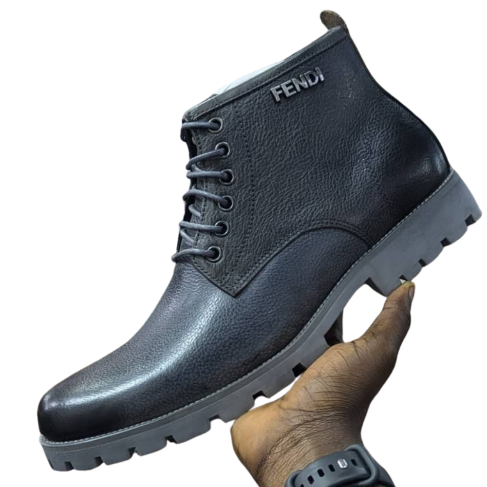 Fendi Leather Men's Boot Shoe (Original)