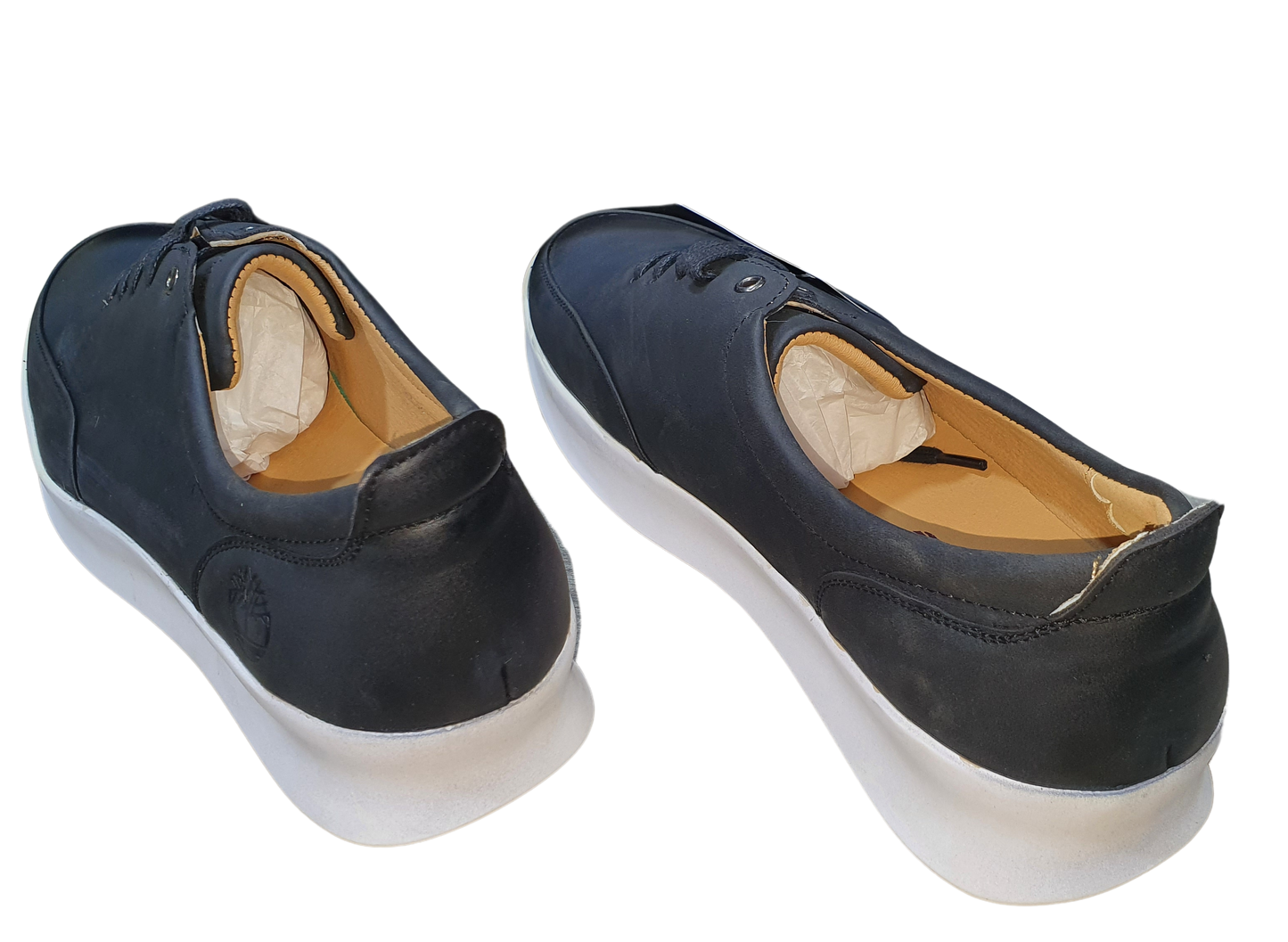 Timberland Leather Shoe Black with White Sole