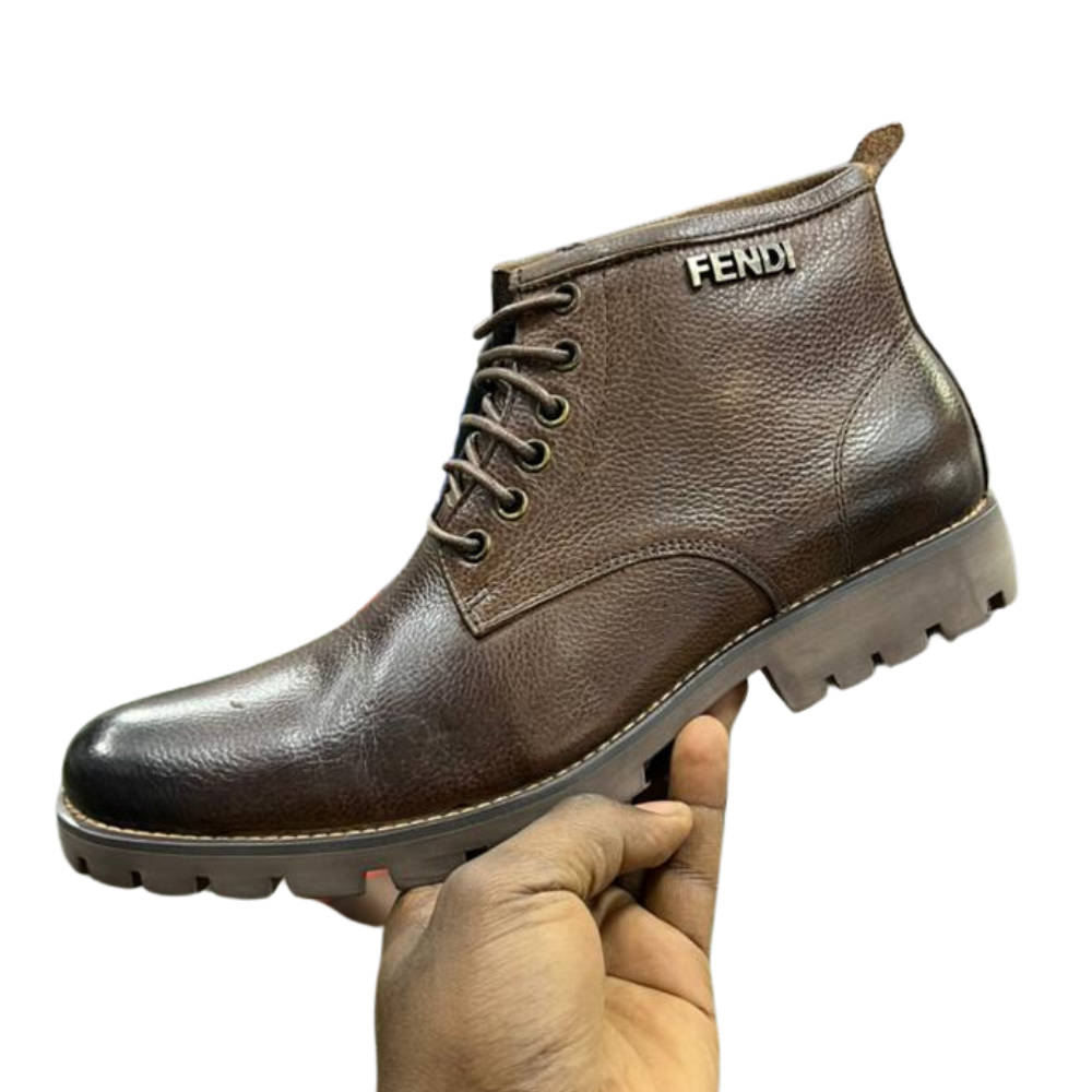 Fendi Leather Men's Boot Shoe (Original)