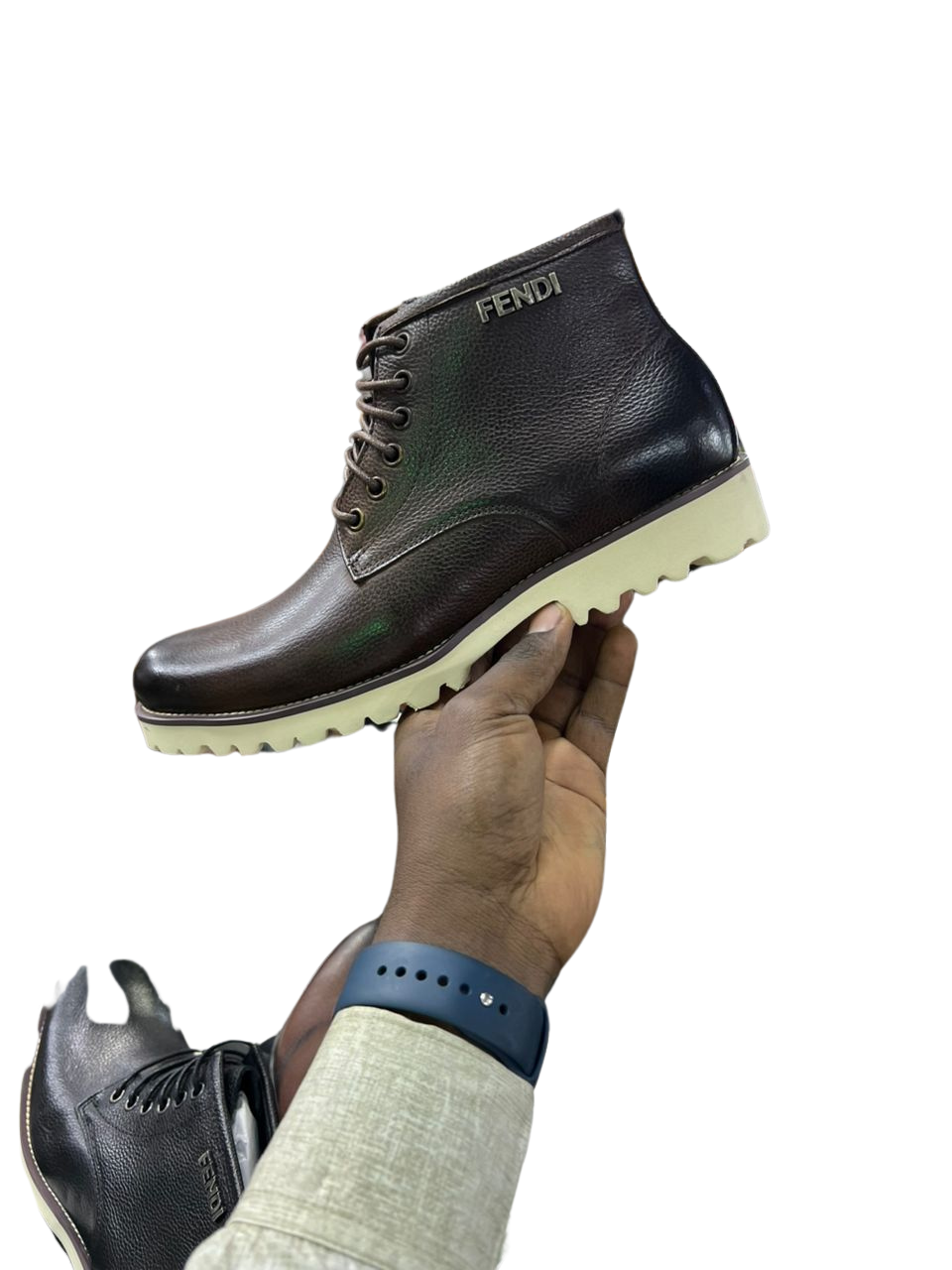 Fendi Leather Men's Boot Shoe (Original)