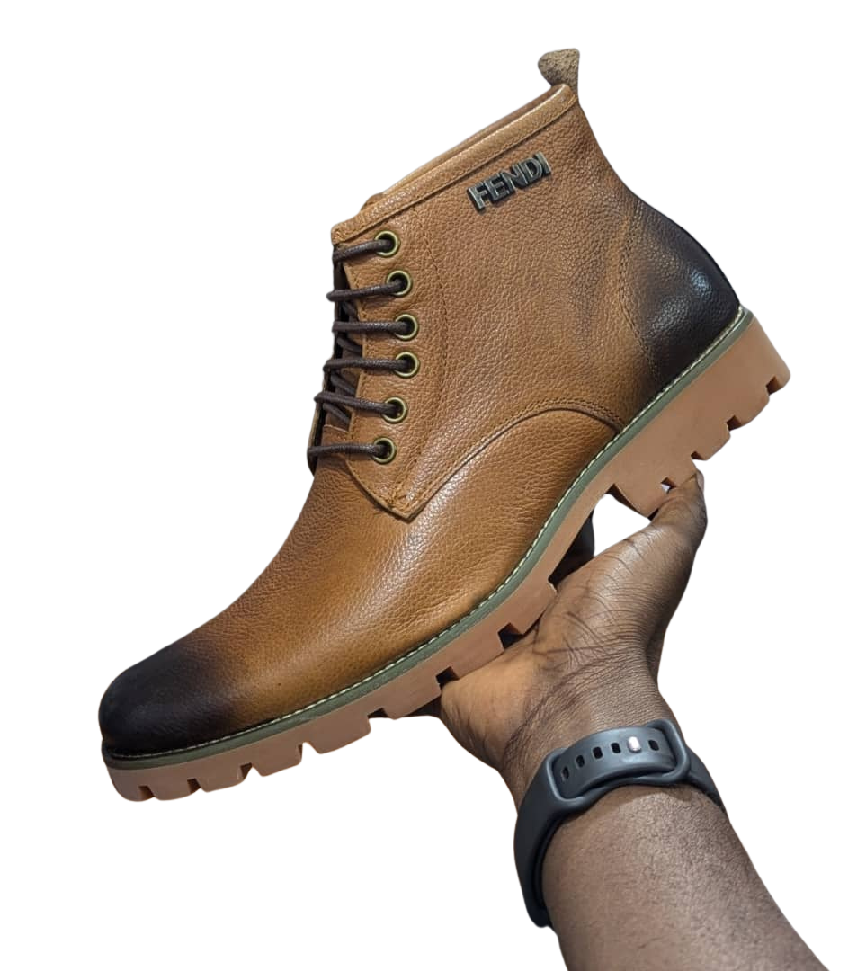 Fendi Leather Men's Boot Shoe (Original)