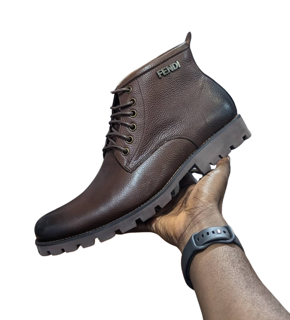 Fendi Leather Men's Boot Shoe (Original)