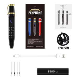 Hot GSM Pen Phone with Dual SIM Card & Memory Card Slots