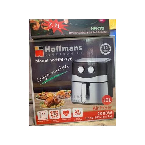Hoffmans 10 LITERS / 10L Air Fryer / Airfryer HM 778 - Black