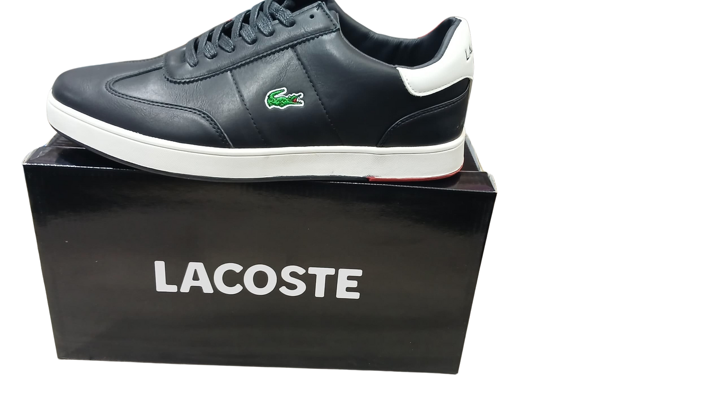 Lacoste Casual Shoes – Black with White Sole