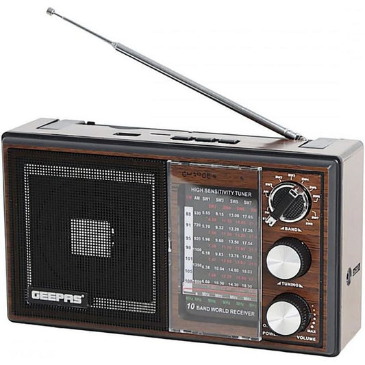 Geepas Rechargeable 10 Band Radio & Mp3 Player