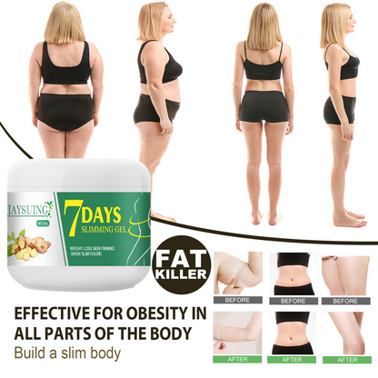 7 DAYS Ginger Slimming Cream Fast Weight Loss Removal Leg Waist Cellulite Fat Burning Massage Cream