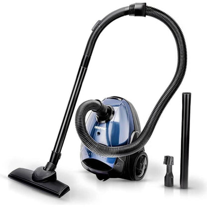 Geepas Vacuum Cleaner Handheld & Stick, 1.5L Dust Bag Capacity,Powerful Motor Comfortable Handle, Rolling wheels with Easy Parking Nozzle and Dust Full Indicator