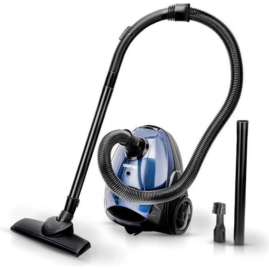 Geepas Vacuum Cleaner Handheld & Stick, 1.5L Dust Bag Capacity,Powerful Motor Comfortable Handle, Rolling wheels with Easy Parking Nozzle and Dust Full Indicator