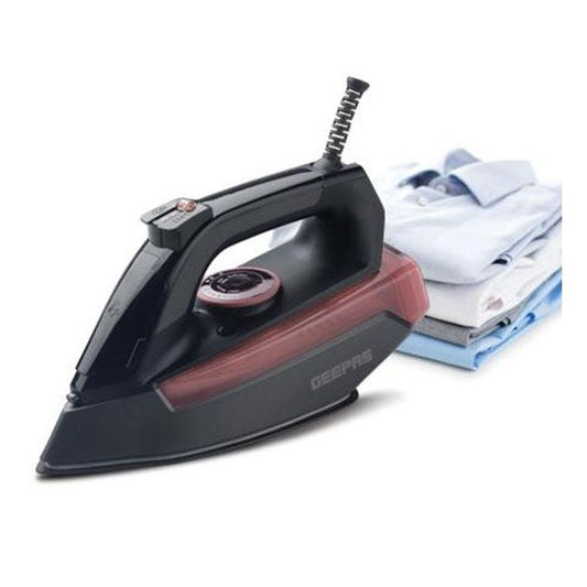 Geepas Powerful Safe Durable Ceramic Steam Iron with Temperature Control & Dry & Steam Function