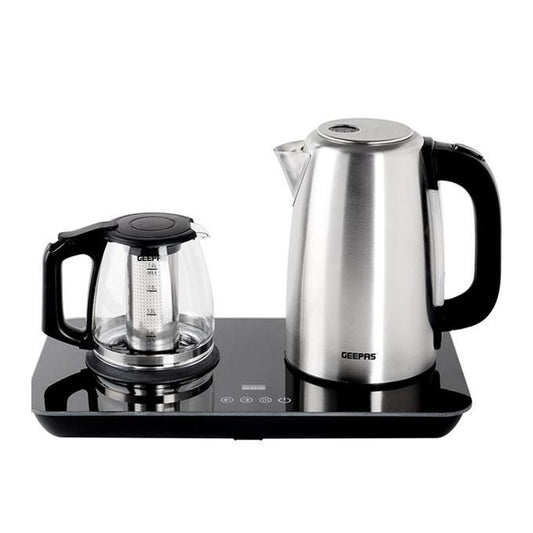Geepas 2 IN 1 Unique Hot Tea Pot And Cordless Electric Tea Maker