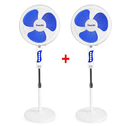 Saachi Buy One Get One Free 3 Speed Round Base Stand Fan
