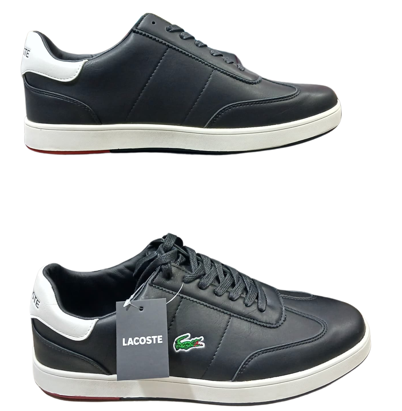 Lacoste Casual Shoes – Black with White Sole
