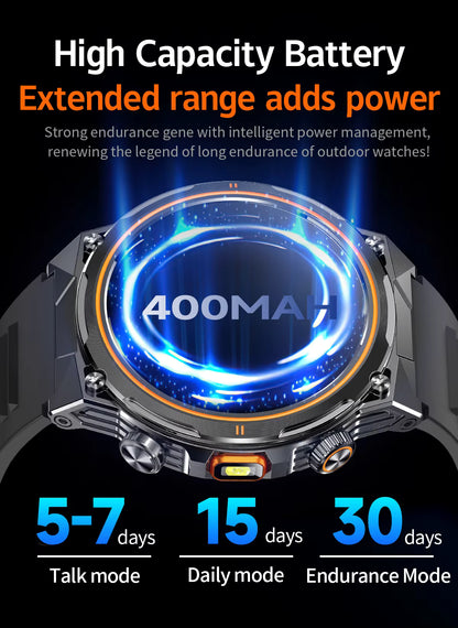 Ak81 Military Super Grade Smartwatch + Earpod + Extra Strap.!!– Built for Adventure & Everyday Power