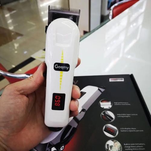 The Professional Hair Clipper By Geemy, Rechargeable Hair Cutting Machine, Grooming Kit Cordless Hair Clipper