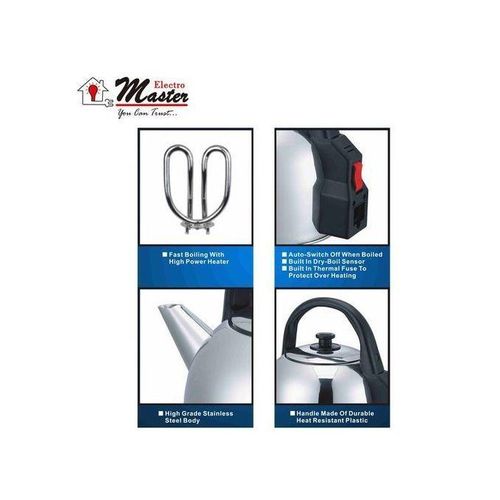 Electro Master EM-SK-1097 5.0Litre Electric Kettle - Silver