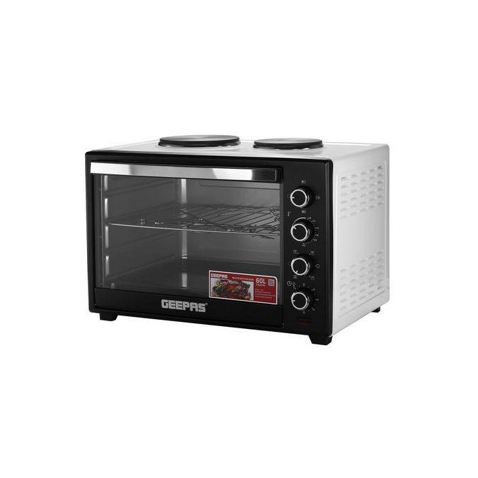 Geepas Electric Oven Toaster with Hot Plate, 60L