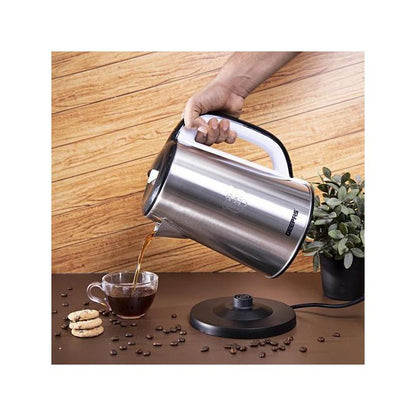 Geepas 2.5Litres Stainless Steel Electric Kettle ,Boil Dry Safety & Auto Heats Up Quickly & Easily Boil Water,Tea & Coffee