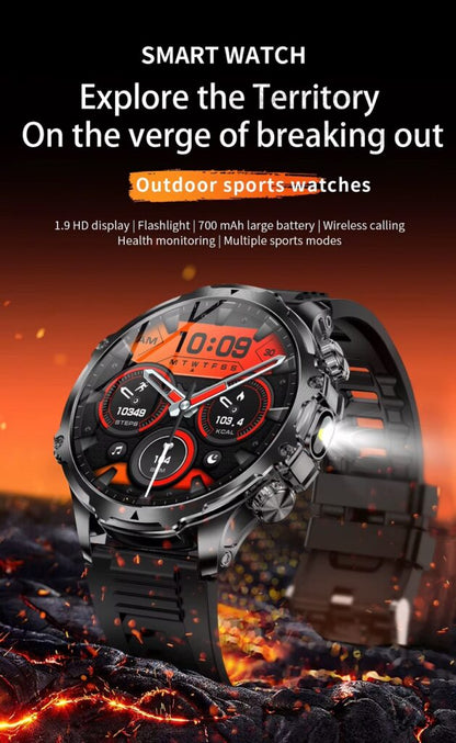 HotSale Ak75 Military Grade Smartwatch + Earpod + Extra Strap.!!