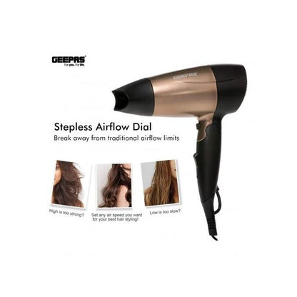Geepas Mini Foldable Hair Dryer 1600 Watt