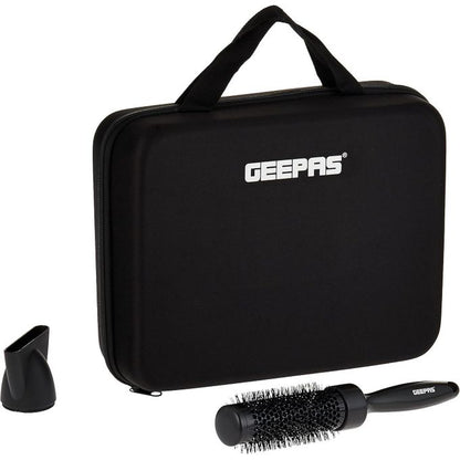 Geepas 4 In 1 Hair Dressing Set 2000W Portable Hair Dryer, Straightener, Curler with Eva Bag Ideal for Styling All Hairs- Multi