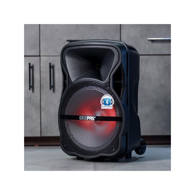 Geepas Portable & Rechargeable Professional Speaker With Microphone GMS8568