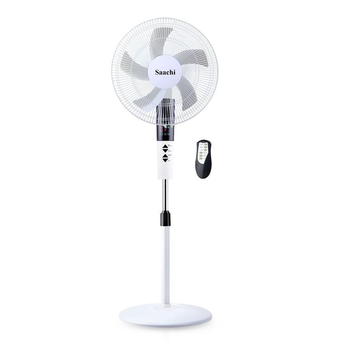 Saachi 16 Inch Stand Fan With Remote Control, 3 Speed, 3 Wind Modes