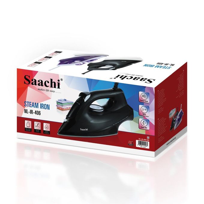 Saachi Steam Iron with Nonstick Plate