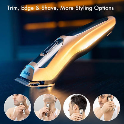 Geepas Rechargeable Hair Clipper Precise Beard Styler With Fine Steel Head