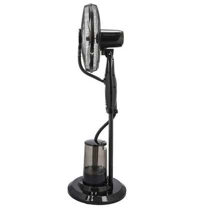 Geepas 16" Mist Fan with Remote Control,3 Speed, Oscillation & Tilt Function Timer Transparent Water Tank LCD Display Home Office Use