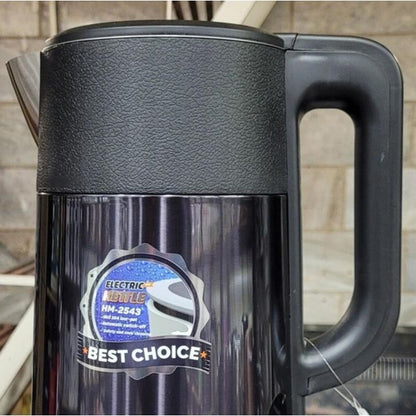 Hoffmans 2.5L Electric Tea Kettle Fast Boiling Auto Shut-off and Boil Dry Protection Electric Kettle Pacolator Black