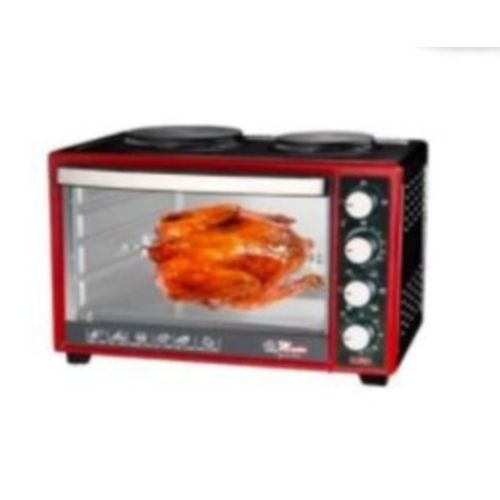 Electro Master 35Litres Electric Oven With Wire Grill & Bake Tray-Black,Red