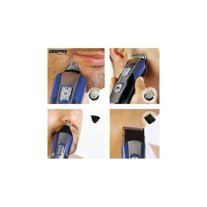 Geepas Rechargable 11 in 1 Cordless Hair Clipper Beard Trimmer Shaver Machine